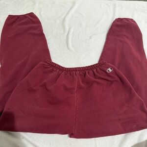 Champion Burgundy Jogger Sweatpants